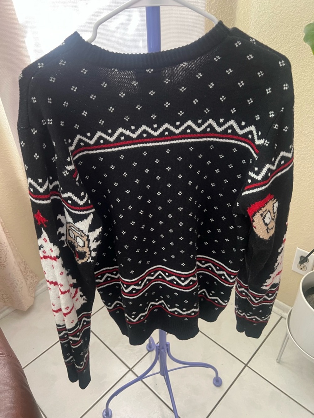 Black Holiday Graphic Crewneck Sweater - Rick & Morty Style - Picture 2 of 4